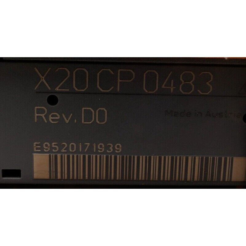 B&R X20 CP 0483 PLC Module, Rev. D0, Industrial Automation Part