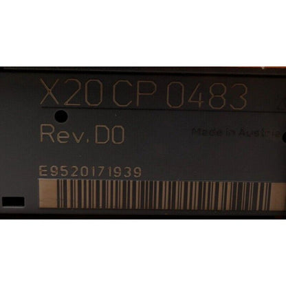 B&R X20 CP 0483 PLC Module, Rev. D0, Industrial Automation Part