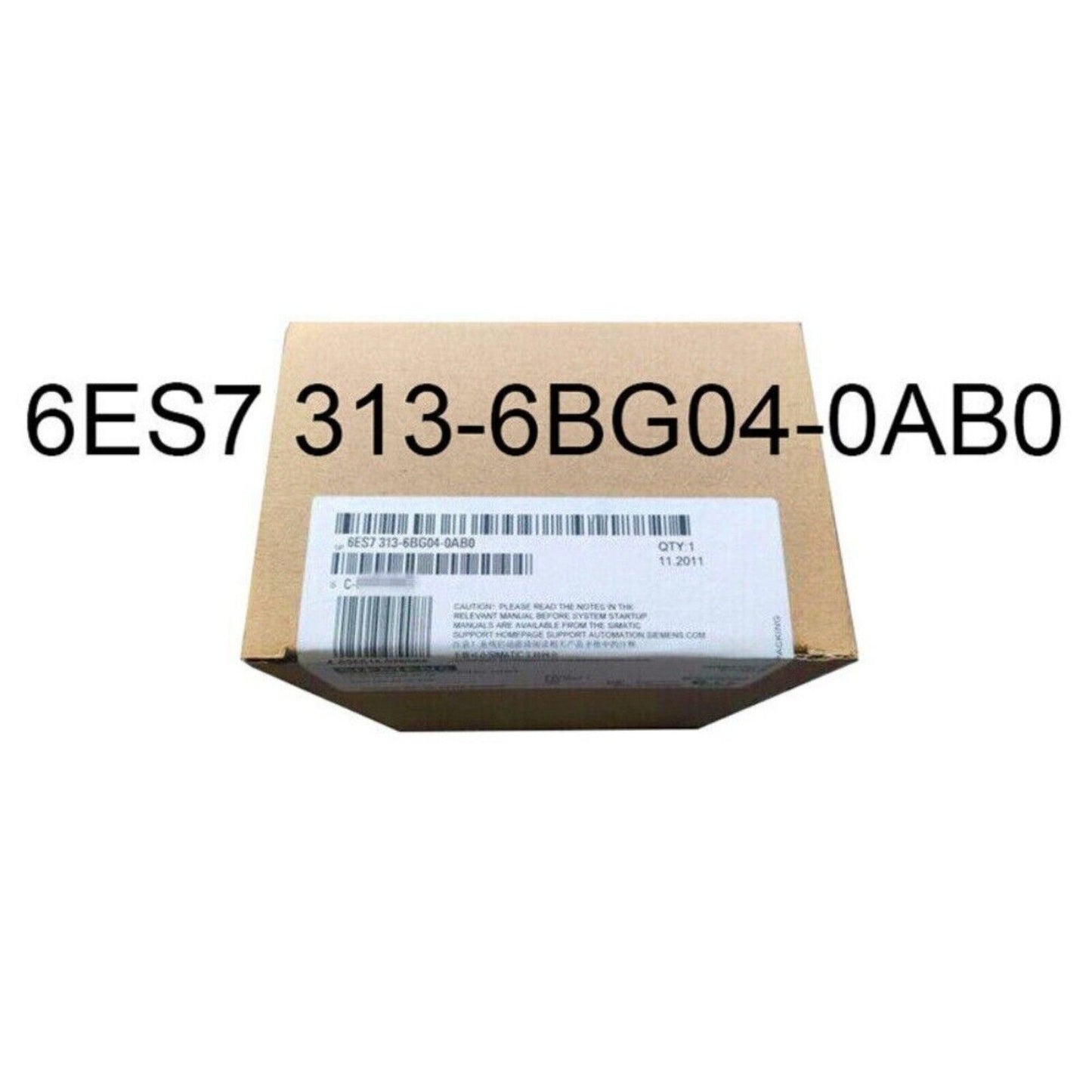 Siemens SIMATIC S7-300 PLC CPU 313C-2 PTP in box. Model 6ES7 313-6BG04-0AB0, industrial automation part. QTY 1, 11.2011