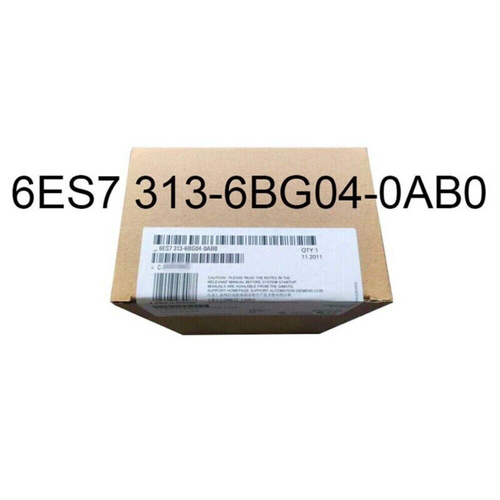Siemens SIMATIC S7-300 PLC CPU 313C-2 PTP in box. Model 6ES7 313-6BG04-0AB0, industrial automation part. QTY 1, 11.2011