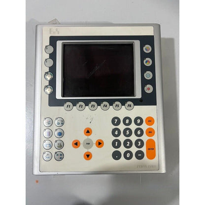 B&R 4PP451.0571-75 Panel PC operator with screen, buttons, and numerical keypad. POWER PANEL.