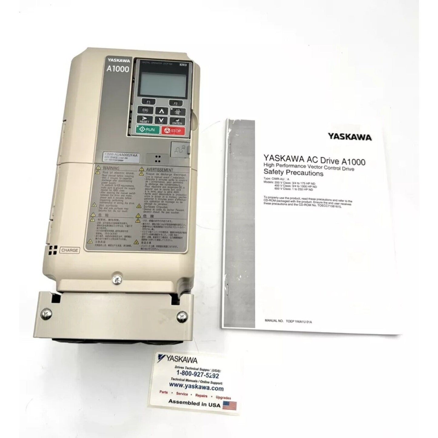 Inverter | YASKAWA | CIMR-AU4A0002FAA A1000 AC DRIVE CIMRAU4A0002FAA