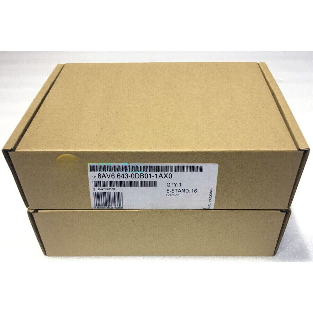 Siemens SIMATIC MP 277 8" PANEL in original packaging, model 6AV6 643-0DB01-1AX0, industrial automation part.