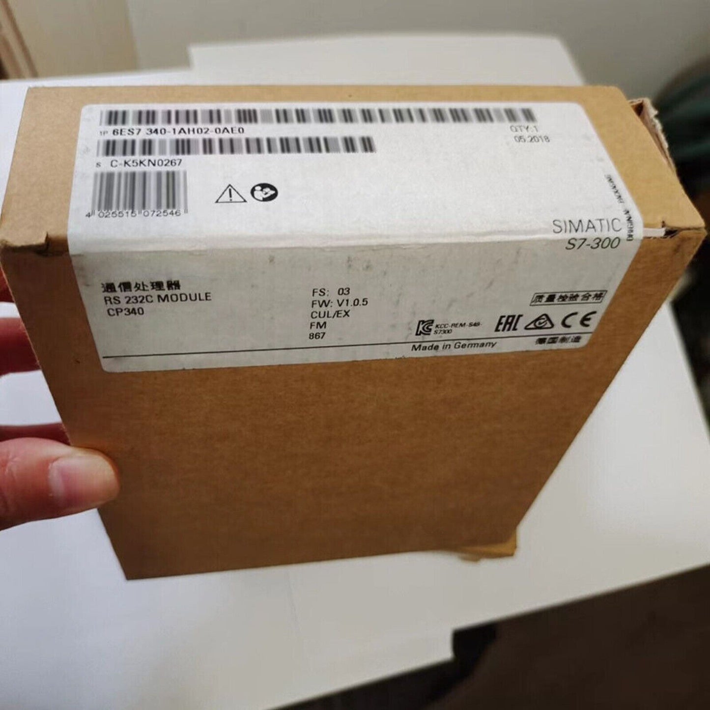 Siemens SIMATIC S7-300 CP 340 PLC Module in Box