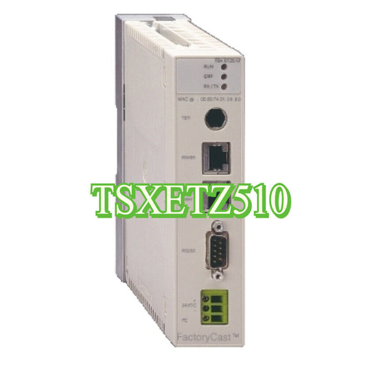 Schneider TSXETZ510 Ethernet Module Factorycast Gateway, white industrial automation component