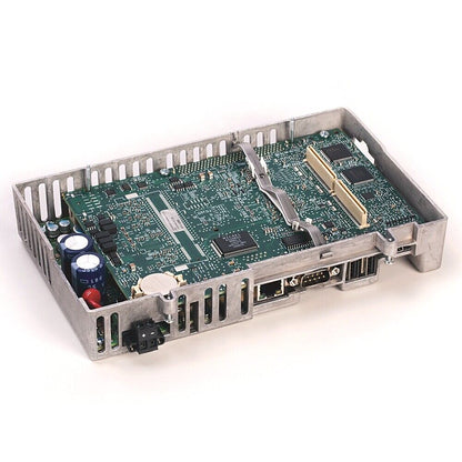 Allen-Bradley PLC Module in metal casing, showcasing internal components