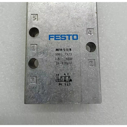 FESTO MFH-5-1/8 Solenoid Valve, industrial automation part, 24-120psi, pneumatic component