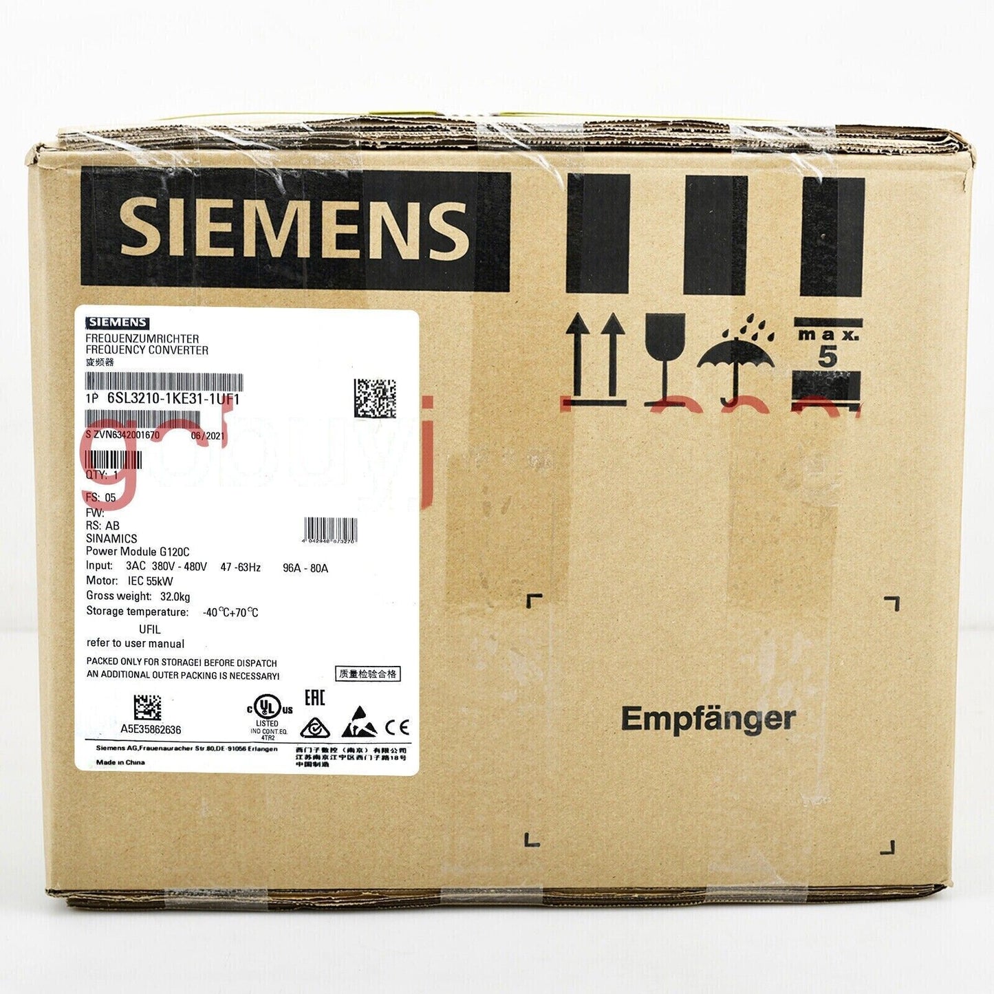 Siemens SINAMICS G120C Power Module in Box, Industrial Automation Part