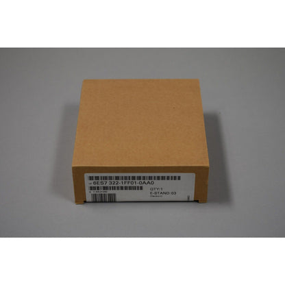 Siemens SIMATIC S7-300 Digital Output Module in cardboard box, model 6ES7 322-1FF01-0AA0.