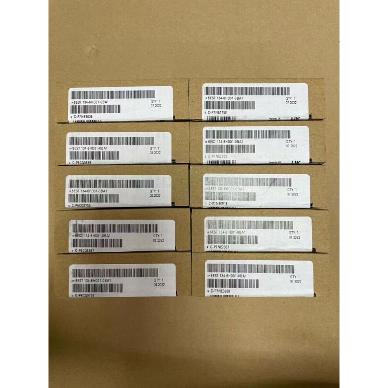 Siemens 6ES7134-6HD01-0BA1 ET 200SP Analog Input Module boxes, industrial automation parts, QTY: 1