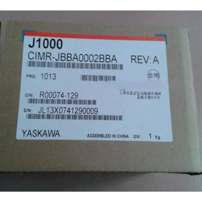 Yaskawa Inverter CIMR-JBBA0002BBA label, new industrial automation part, 0.2kw.