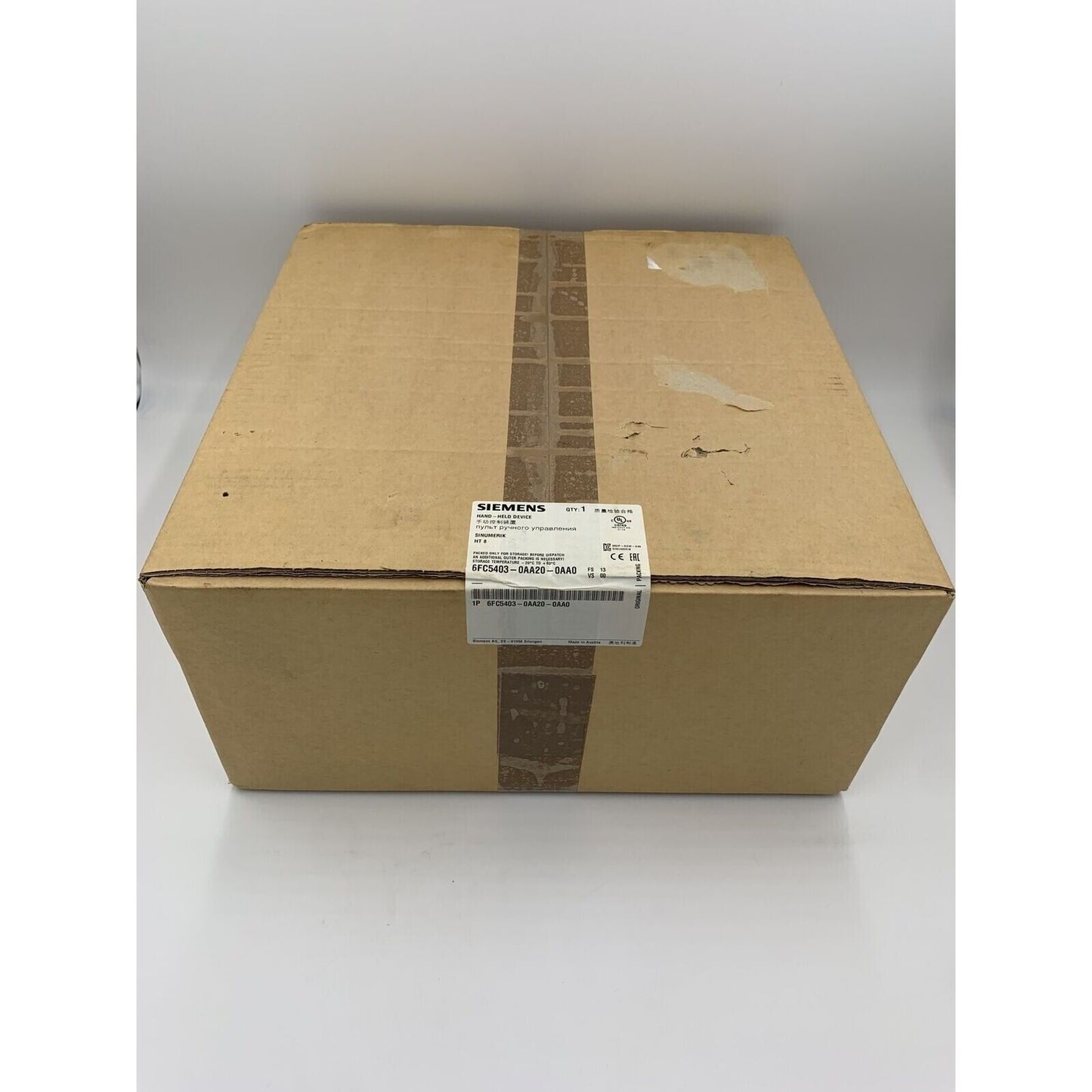 Siemens Sinumerik HT 8 Handheld Device in its original packaging. Industrial automation parts.
