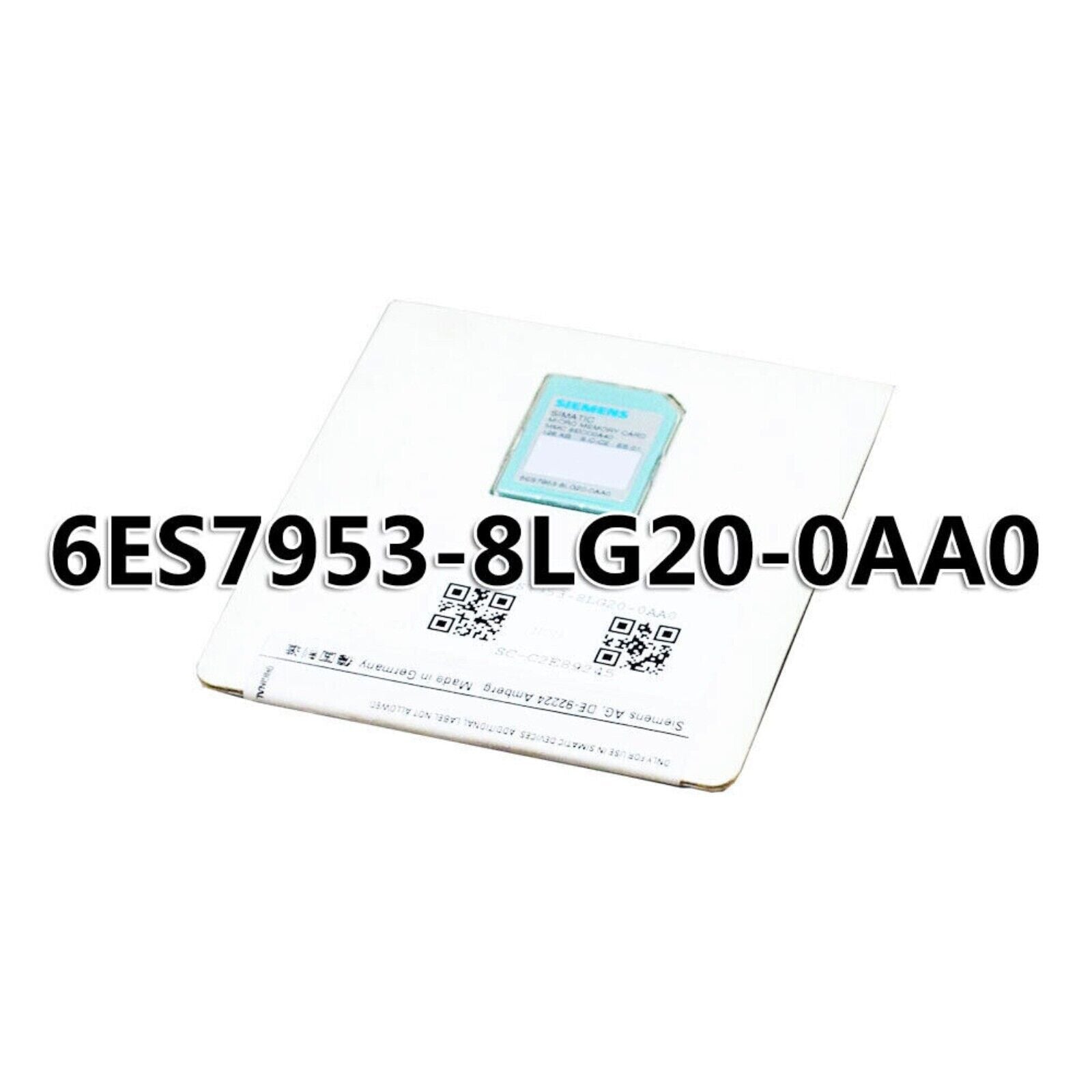 Siemens SIMATIC S7 Micro Memory Card 6ES7953-8LG20-0AA0, Industrial Automation Component