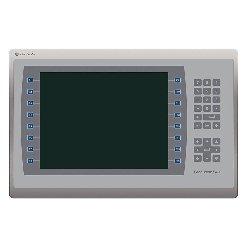 Allen-Bradley PanelView Plus HMI Module, with function keys and keypad for industrial automation.