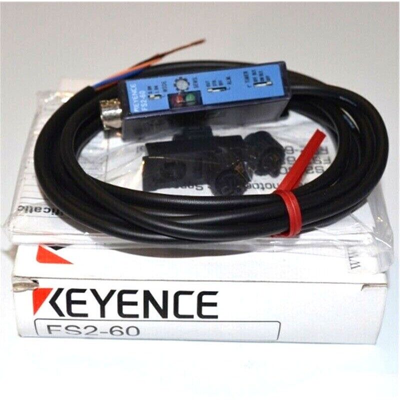 KEYENCE FS2-60 Fiber Optic Amplifier Sensor, New in Box, Industrial Automation Part
