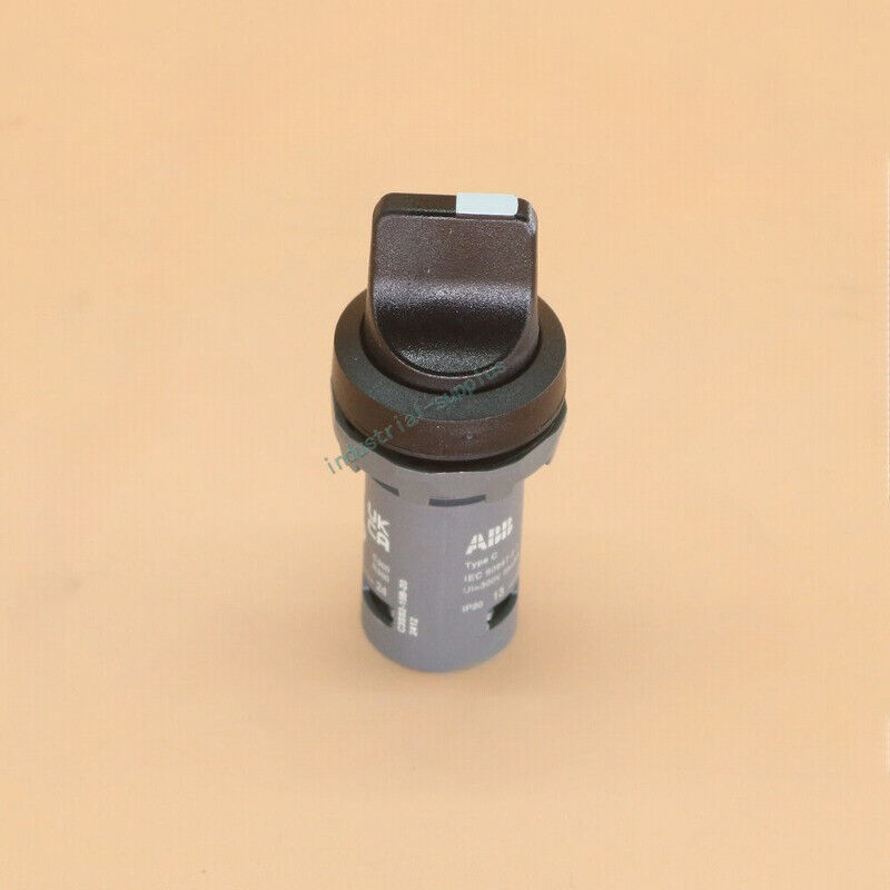 ABB C3SS2-10B-20 Pushbutton Switch, dark gray and black color, for industrial automation.