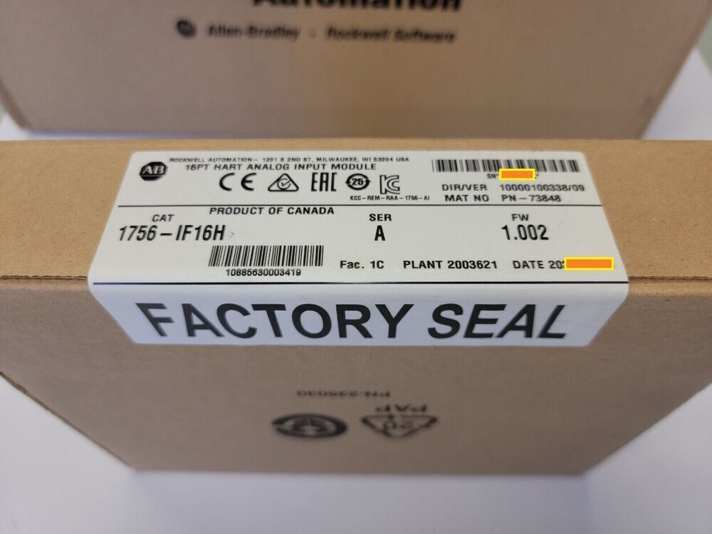 New Sealed Allen Bradley 1756-IF16H /A ControlLogix Analog Input 16-Point HART