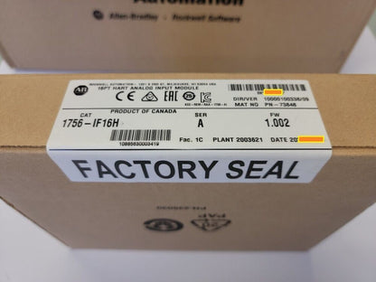 New Sealed Allen Bradley 1756-IF16H /A ControlLogix Analog Input 16-Point HART