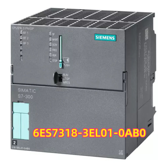 Siemens SIMATIC S7-300 PLC Module 6ES7318-3EL01-0AB0, gray industrial automation equipment