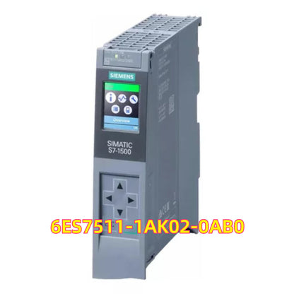 Siemens SIMATIC S7-1500 CPU 1511-1 PN PLC module, gray. Model 6ES7511-1AK02-0AB0.
