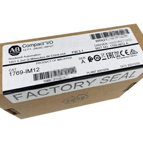 New Factory Sealed AB 1769-IM12 SER A ConpactLogix 12Pt 240VAC input Module US