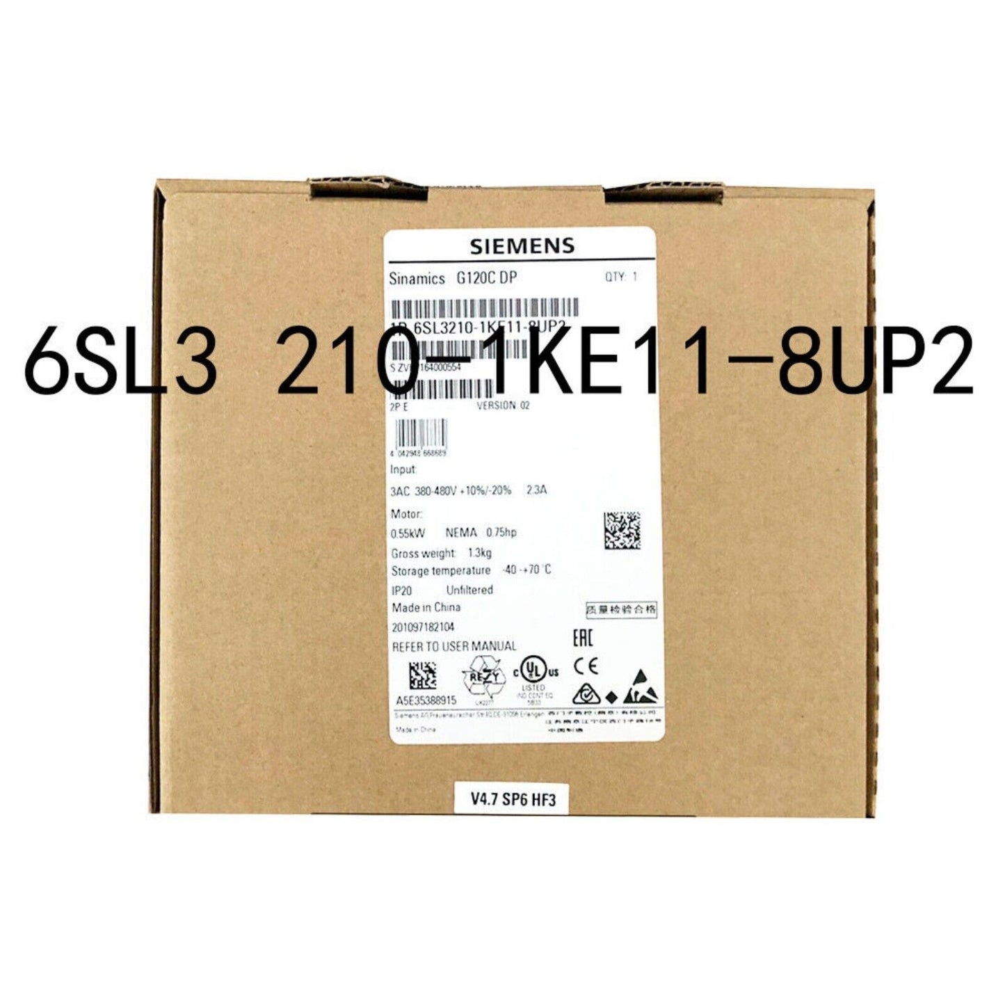 Siemens SINAMICS G120C DP PLC Module 6SL3210-1KE11-8UP2, Industrial automation part