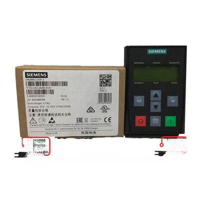 Siemens SINAMICS BOP-2 Control Unit 6SL3255-0AA00-4CA1. Industrial automation device with display for G120 series.