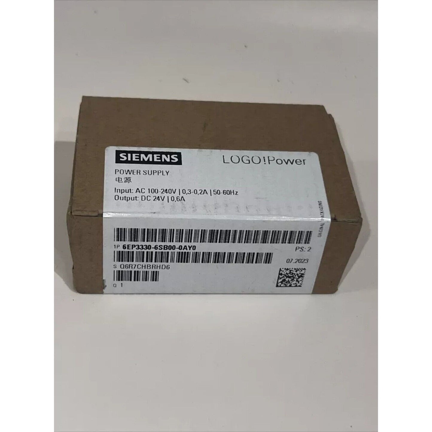 Siemens 6EP3330-6SB00-0AY0 LOGO!Power Power Supply, Industrial Automation