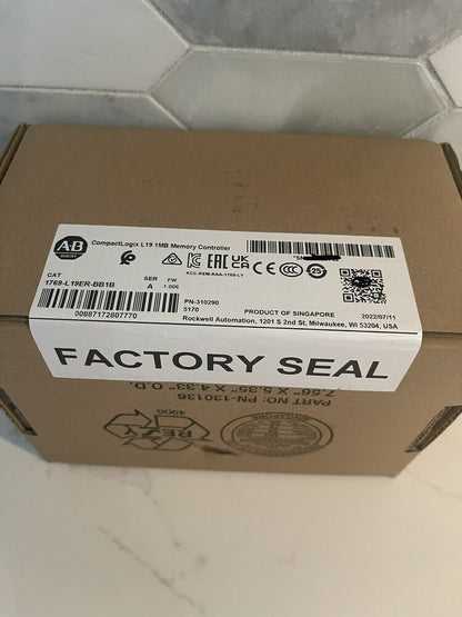 Allen Bradley Surplus Sealed AB 1769-L19ER-BB1B /A CompactLogix 5370 Ethernet