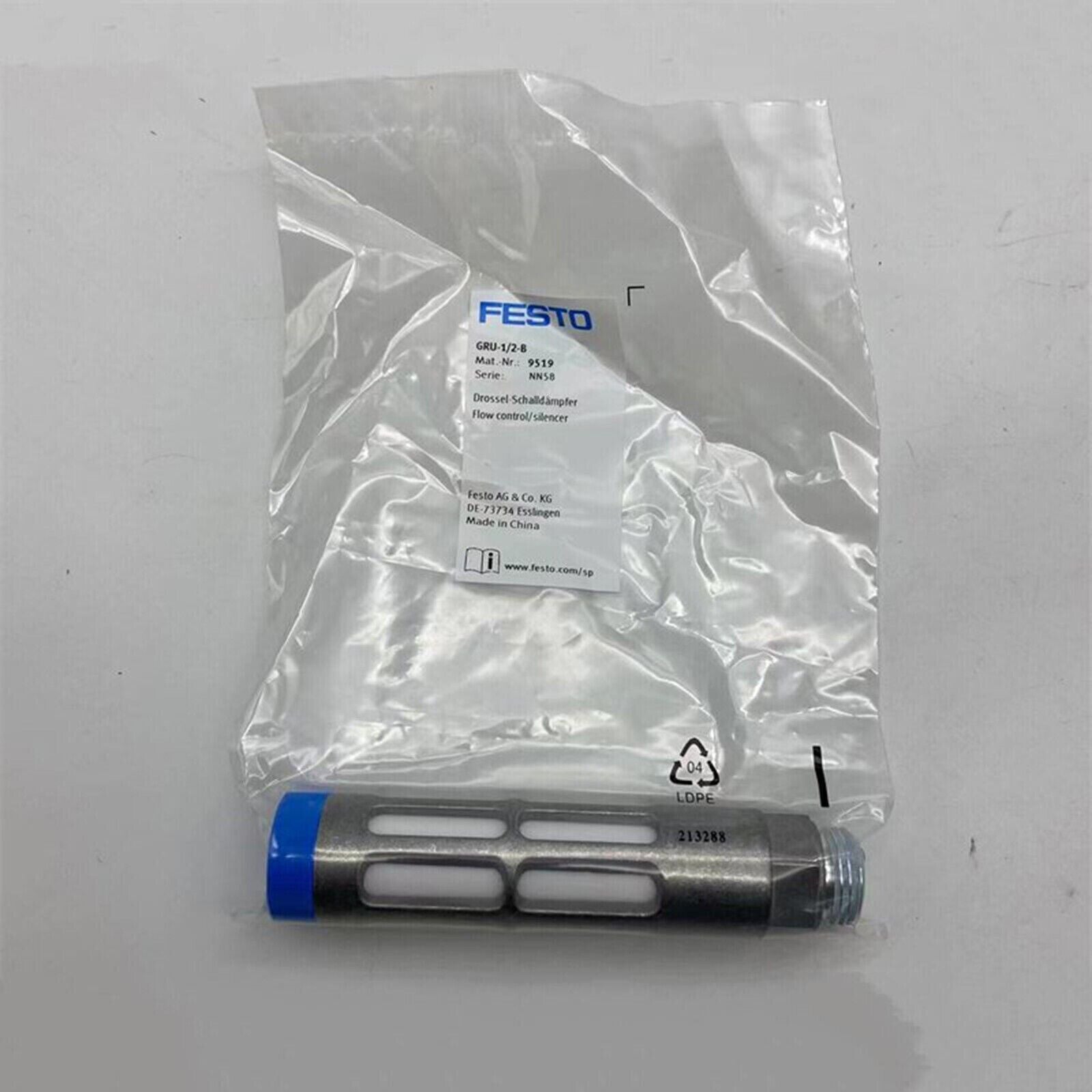 Festo GRU-1/2-B Flow control/silencer, industrial automation part in packaging