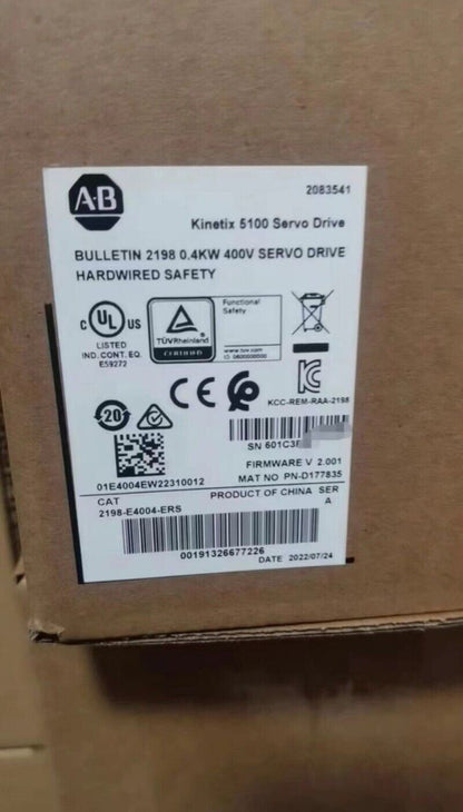 New Allen Bradley 2198-E4004-ERS Kinetix 5100 Servo Drive 2198 E4004 ERS ! AB