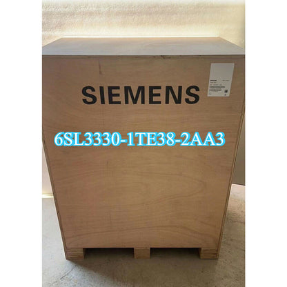 Siemens 6SL3330-1TE38-2AA3 industrial PLC module in wooden packaging