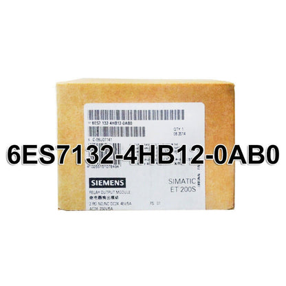 Siemens SIMATIC ET 200S Relay Output Module 6ES7132-4HB12-0AB0 product packaging, industrial automation part