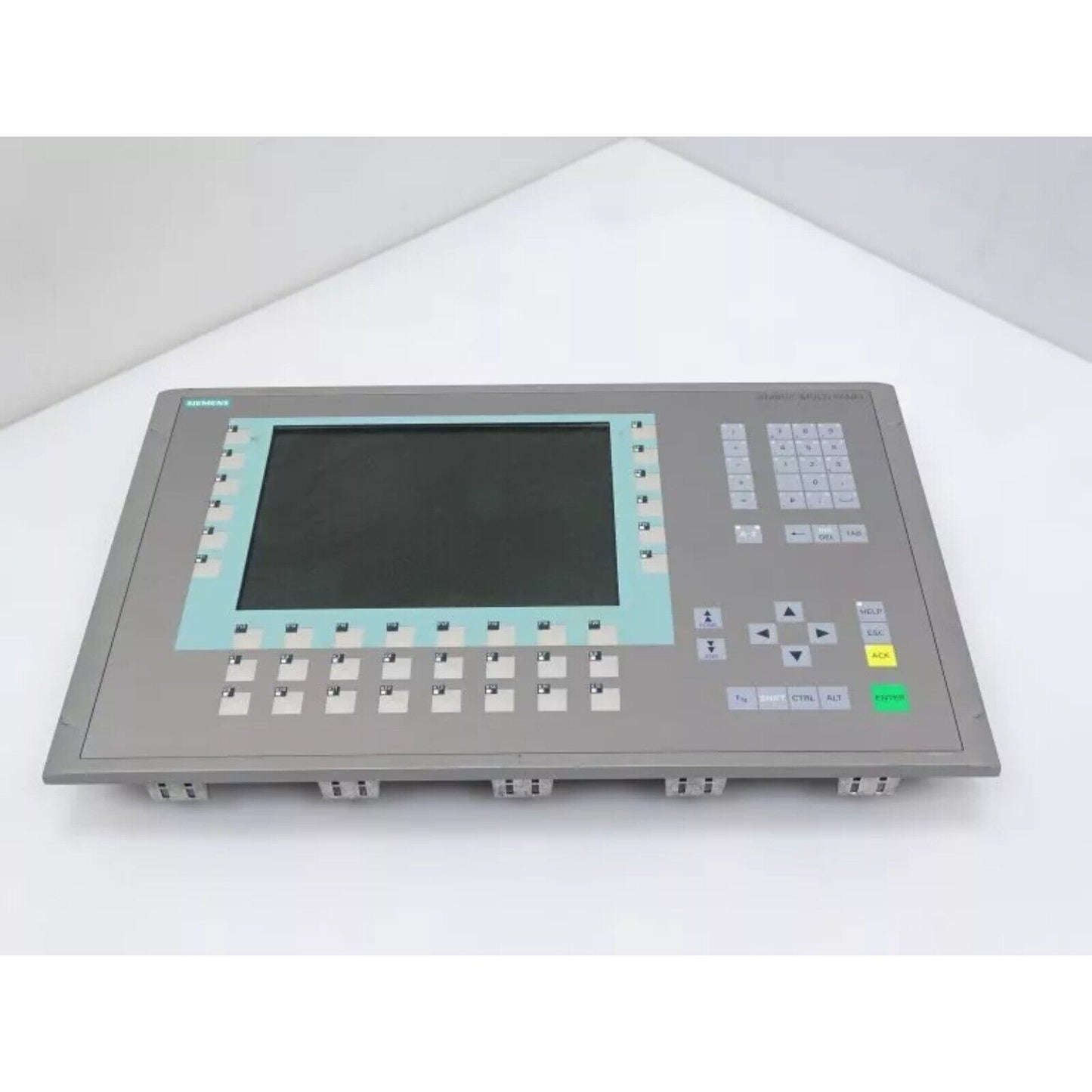 Siemens SIMATIC HMI Panel with display and keypad, industrial automation component