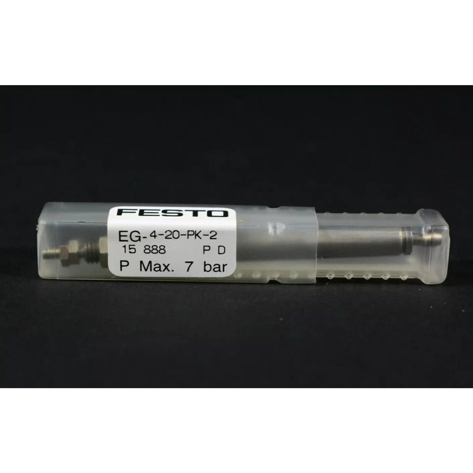 Festo EG-4-20-PK-2 round cylinder. Industrial automation part with specifications.