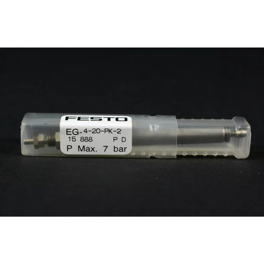Festo EG-4-20-PK-2 round cylinder. Industrial automation part with specifications.