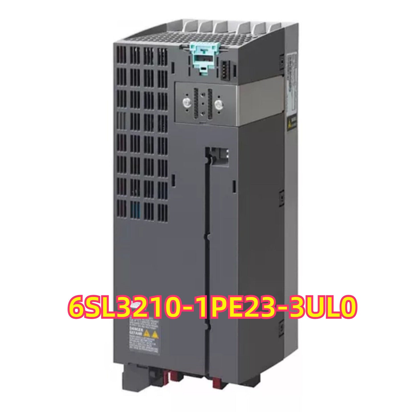 SINAMICS G120P Frequency Inverter 6SL3210-1PE23-3UL0, Grey and black industrial equipment.