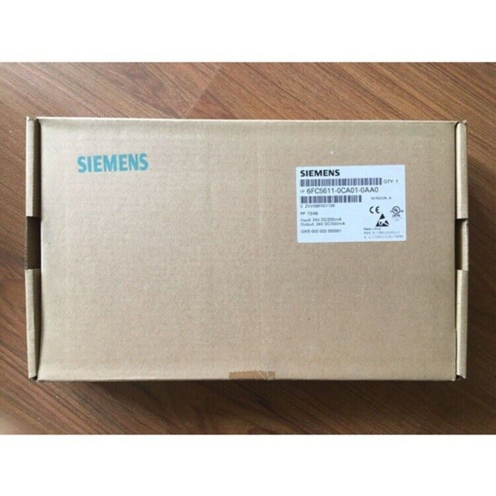 Siemens SINUMERIK I/O Module 6FC5611-0CA01-0AA0 in original packaging, PLC module for industrial automation.