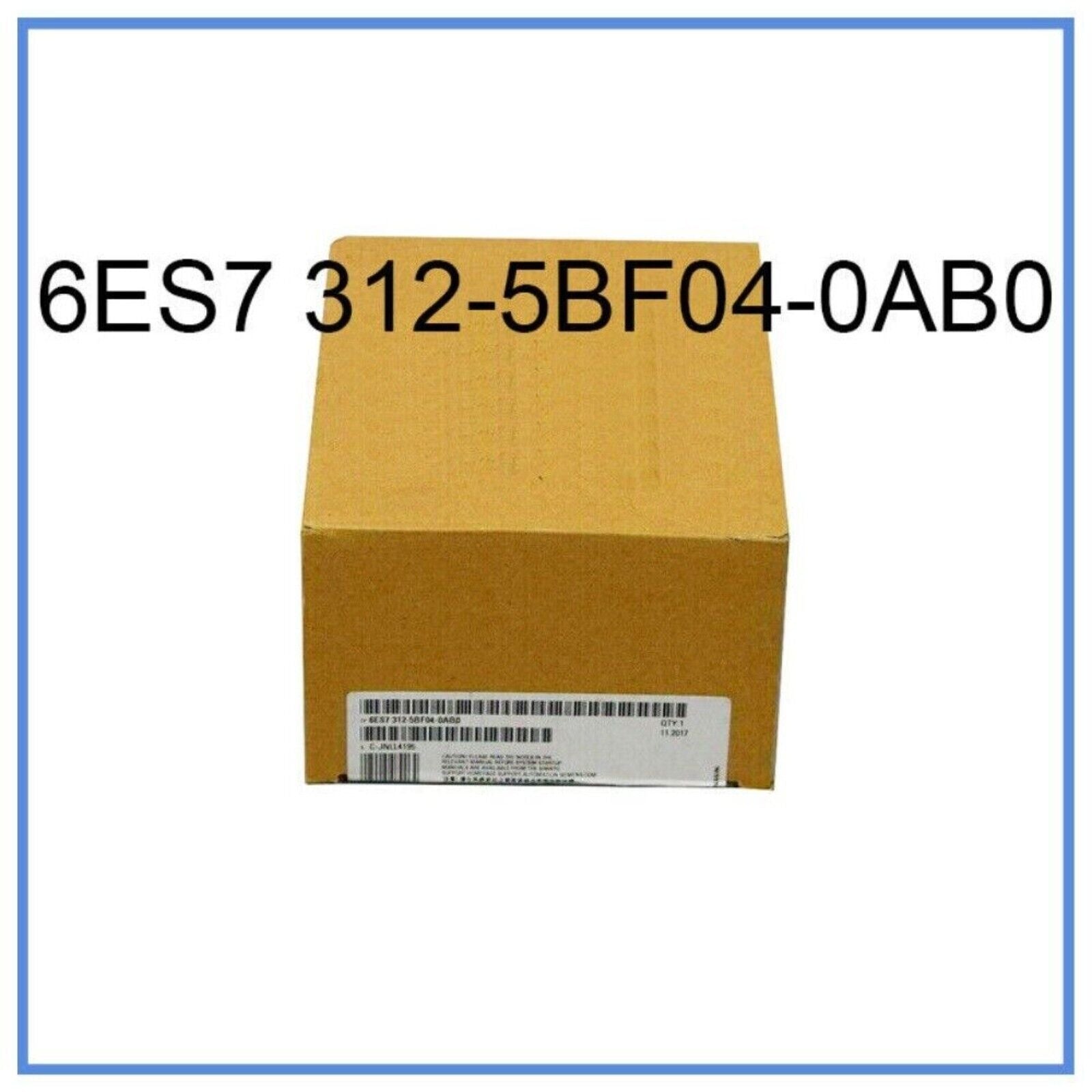 Siemens SIMATIC S7-300 PLC CPU 312C Module, 6ES7312-5BF04-0AB0, product packaging.