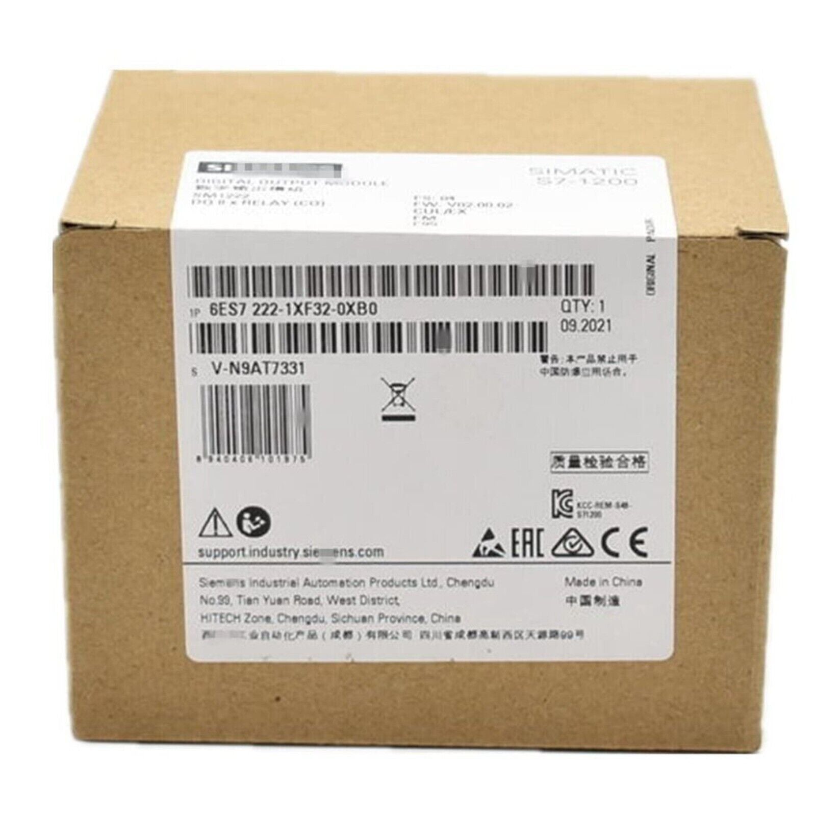 Siemens S7-1200 SM1222 Digital Output Module in Box, 6ES7 222-1XF32-0XB0, Made in China