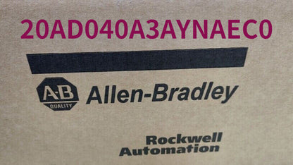 Allen-Bradley PowerFlex 70 AC Drive box with product code 20AD040A3AYNAEC0, industrial automation equipment