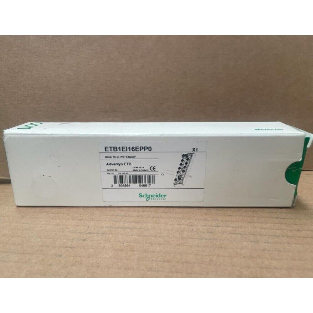 Schneider Electric ETB1EI16EPP0 PLC module box, product detail, Advantys ETB.