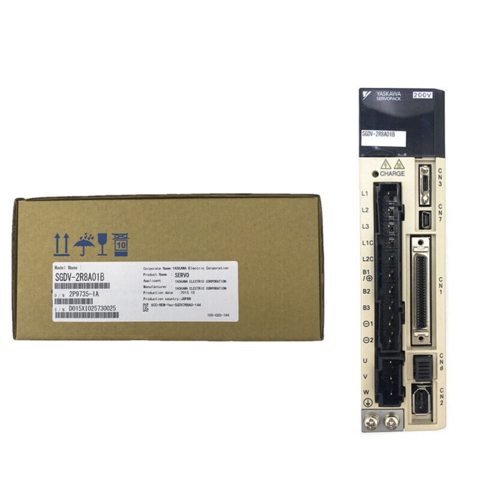 YASKAWA SGDV-2R8A01B Servo Drive, New in box, Industrial automation parts