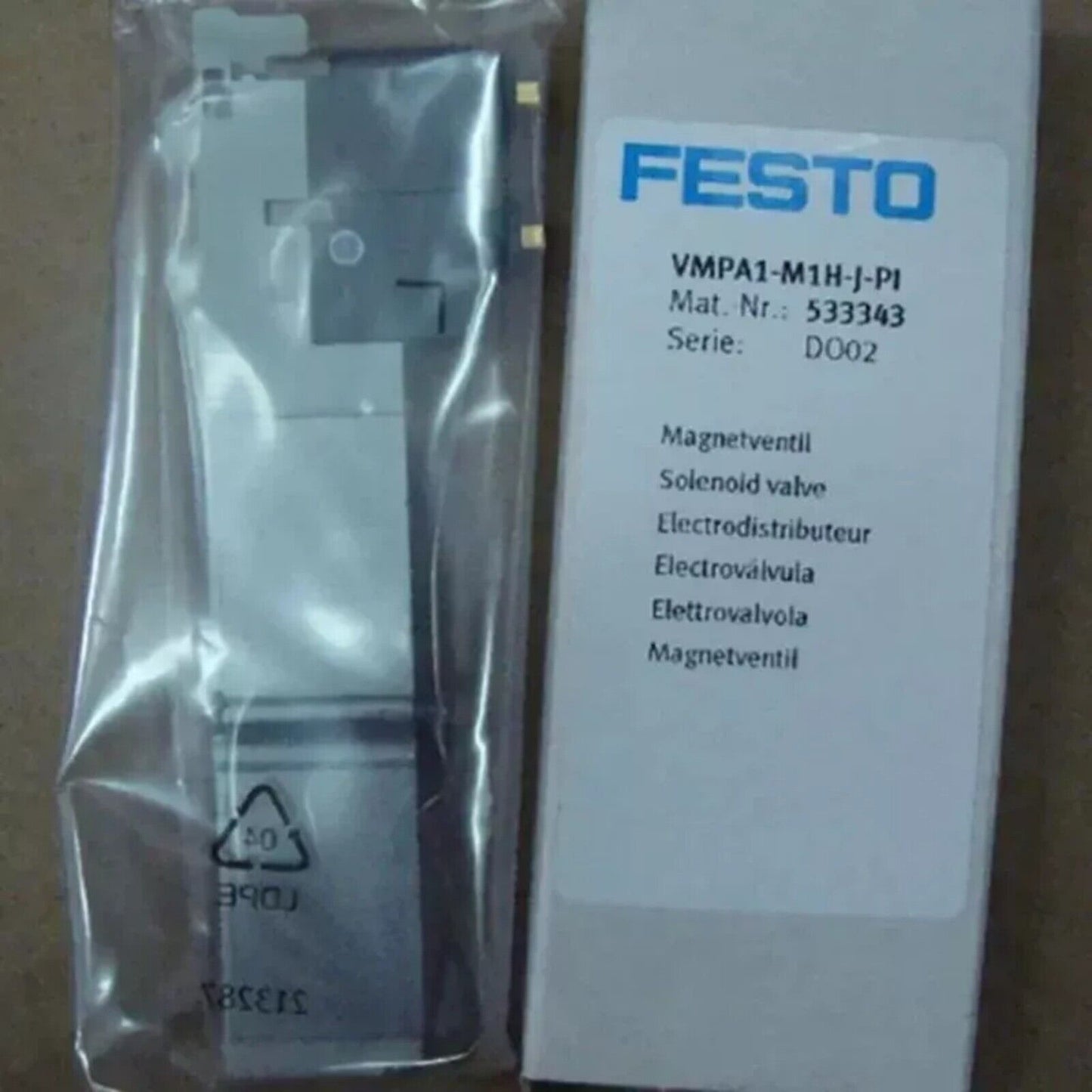 FESTO VMPA1-M1H-J-PI Solenoid Valve, industrial automation part