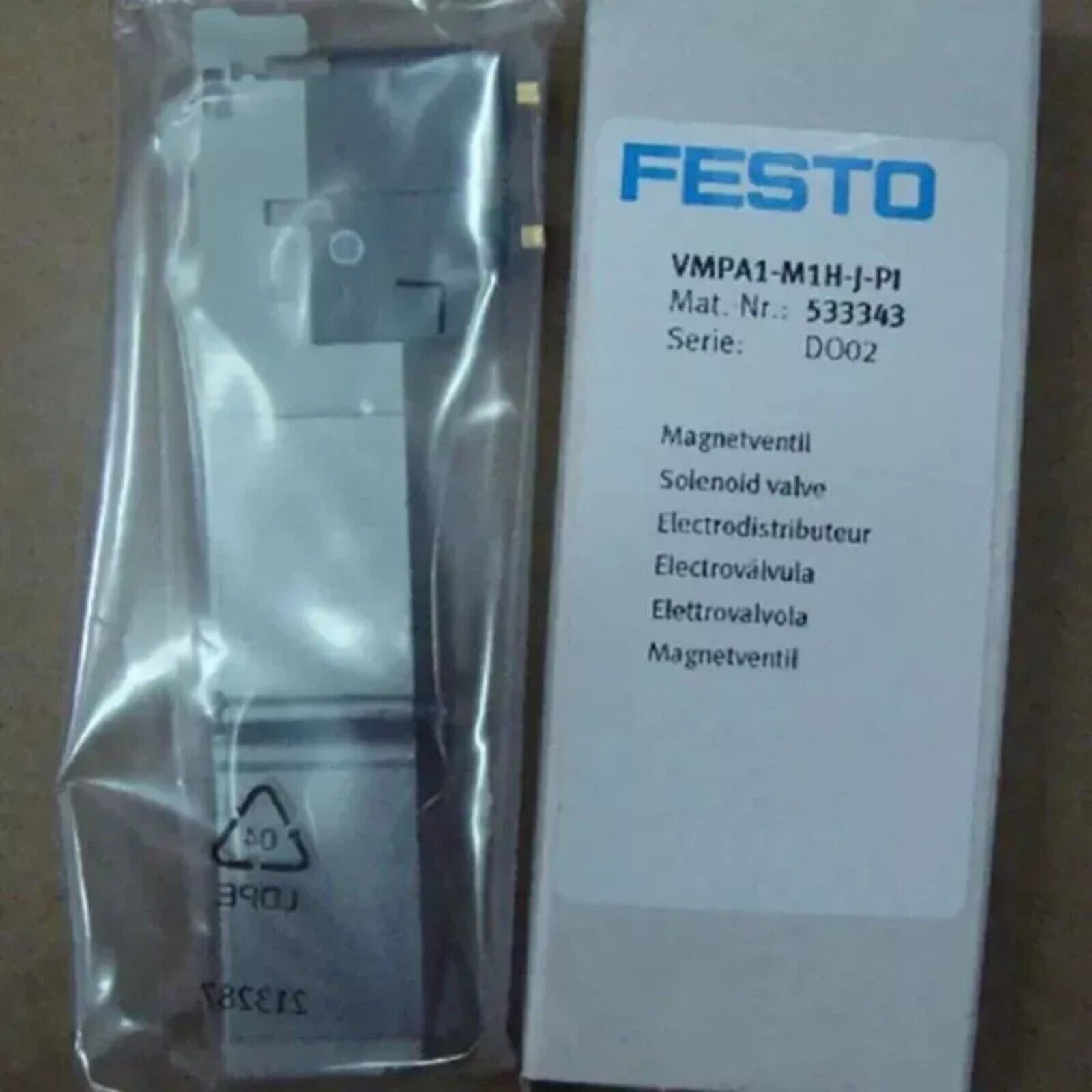 FESTO VMPA1-M1H-J-PI Solenoid Valve, industrial automation part