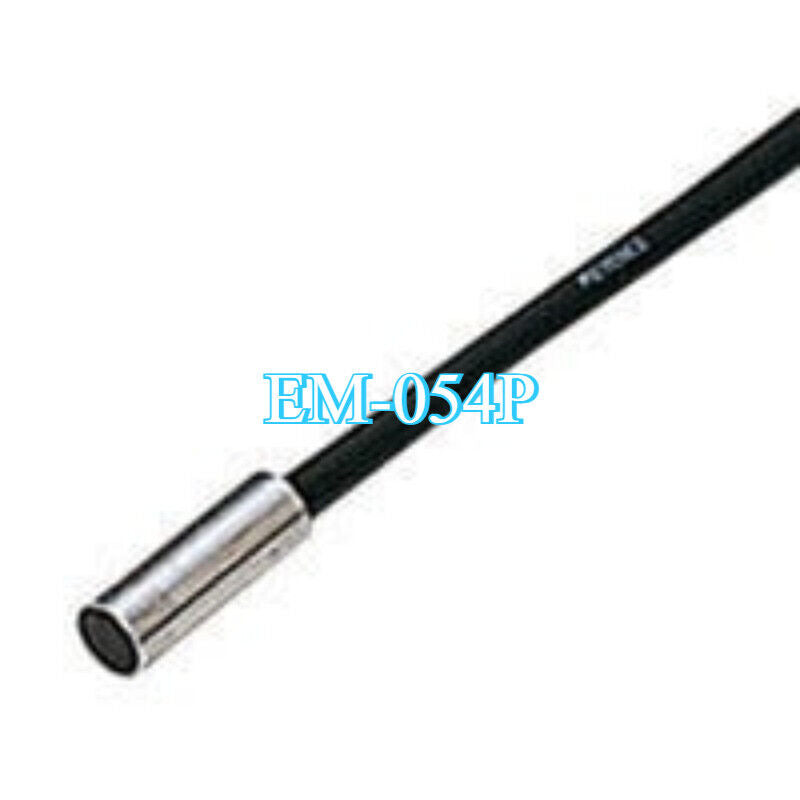 Keyence EM-054P Proximity Switch Sensor, cylindrical design with black cable and metal head