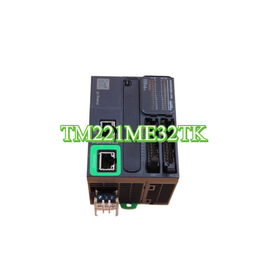 Schneider Modicon TM221ME32TK PLC module, Ethernet port, industrial automation part.