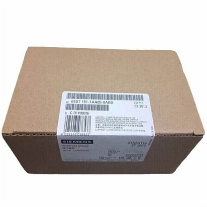 SIMATIC ET 200S IM151-1 Standard Interface Module boxed, Siemens 6ES7151-1AA05-0AB0, industrial automation part.