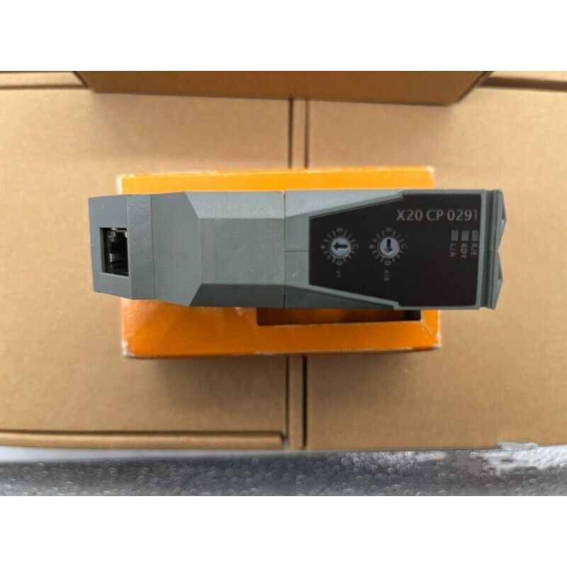 B&R X20 CP0291 PLC module, gray industrial automation equipment, product view.