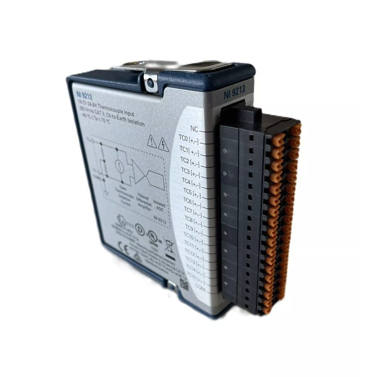 NI 9213 C Series Temperature Input Module, data acquisition for industrial automation with thermocouple inputs